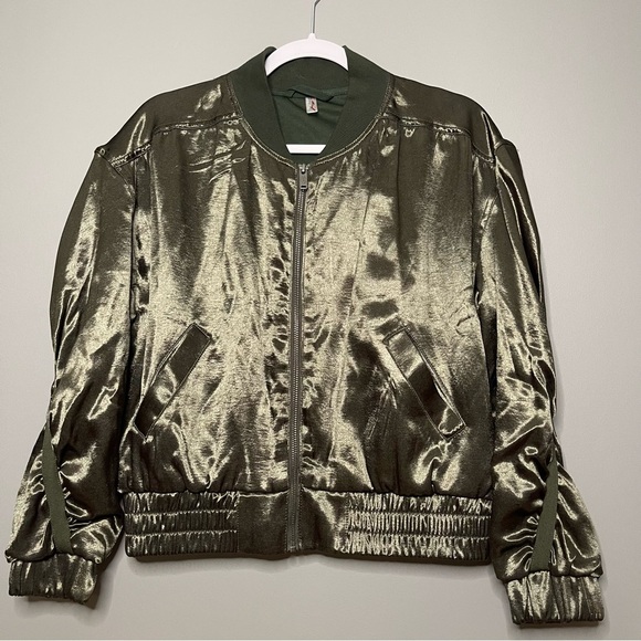 FP MOVEMENT RELAY SATIN BOMBER JACKET XS - Picture 1 of 7